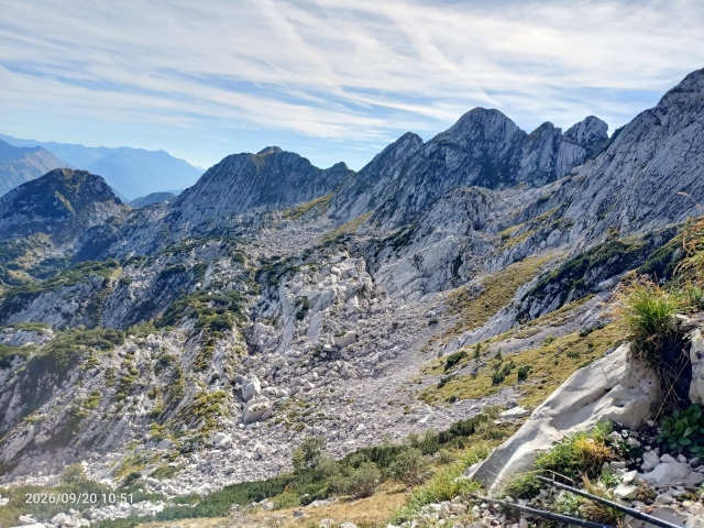 Monte Musi cima Est ( 1855 m.) da Sella Carnizza e Veliki Rop.